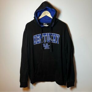 Kentucky Wildcats Hoodie Mens XL Black Embroidered Stadium Athletics Sweatshirt